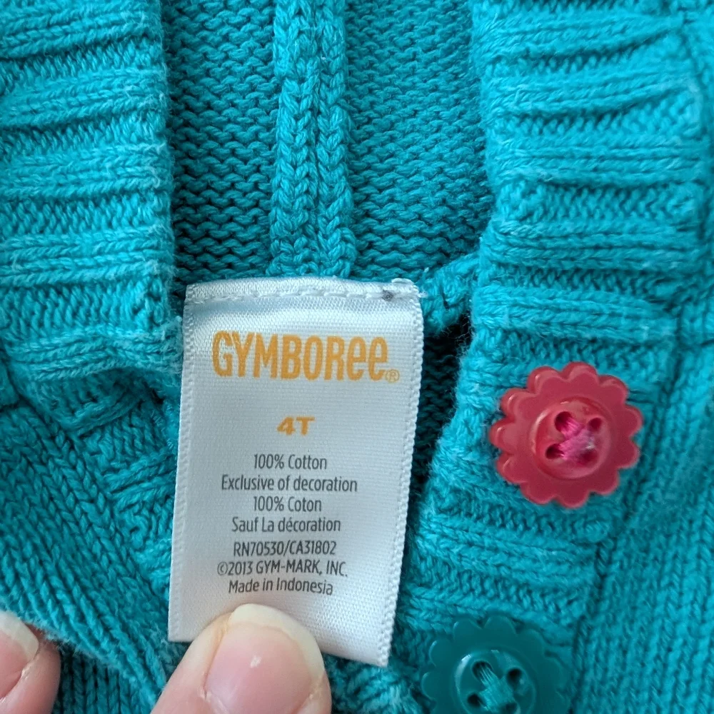$ 💥3/$24‎ Gymboree Sweet Music Musical Bear Hooded Sweater Dress